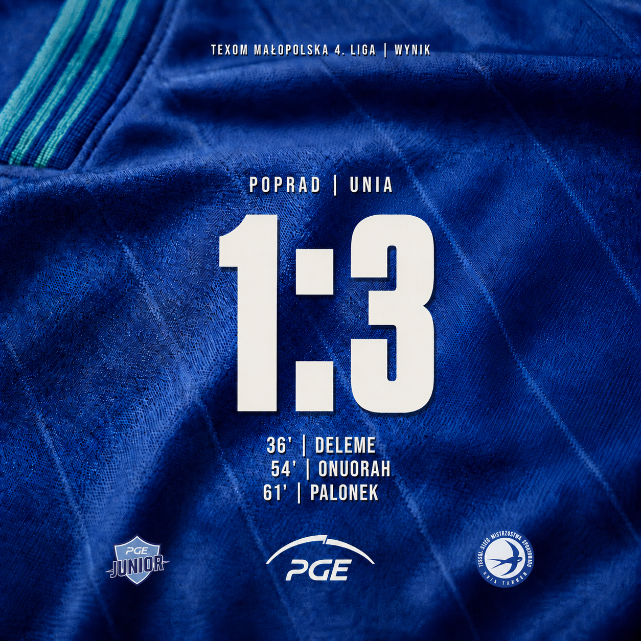 Poprad Muszyna – Unia Tarnów 1:3 w pierwszej kolejce TEXOM Małopolskiej 4. Ligi
